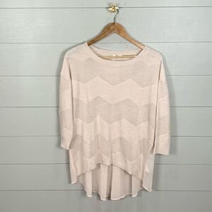 Moth from Anthropologie wool blend feminine chevron blouse Womans size medium
